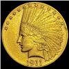 Image 1 : 1911 Indian Head Eagle $10 Gold Coin CLOSELY UNCIRCULATED