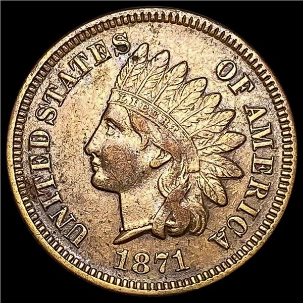 1871 Indian Head Cent CLOSELY UNCIRCULATED