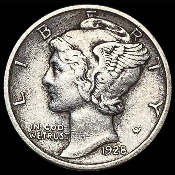 1928-D Mercury Dime LIGHTLY CIRCULATED