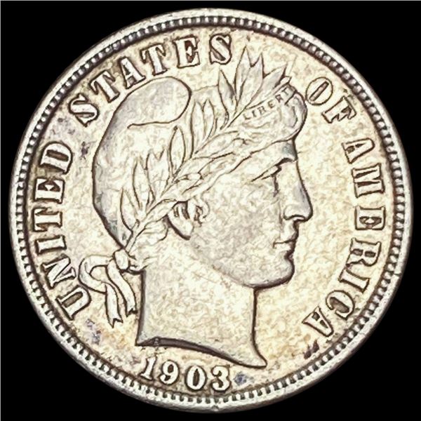 1903 Barber Dime CHOICE AU