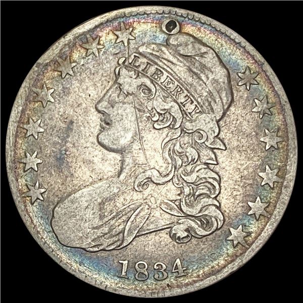 1834 Capped Bust Half Dollar LIGHTLY CIRCULATED