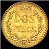 1945 Mexico 2 Pesos Gold Coin GEM BU