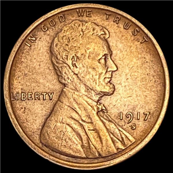 1917-S Lincoln Wheat Cent CLOSELY UNCIRCULATED