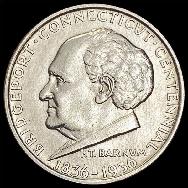 1936 Bridgeport Half Dollar GEM BU