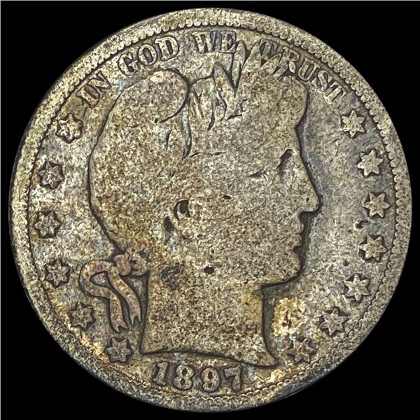 1897-S Barber Half Dollar NICELY CIRCULATED