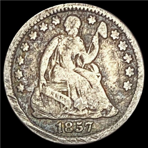 1857-S Seated Liberty Half Dime NICELY CIRCULATED