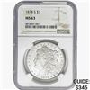 Image 1 : 1878-S Morgan Silver Dollar NGC MS63