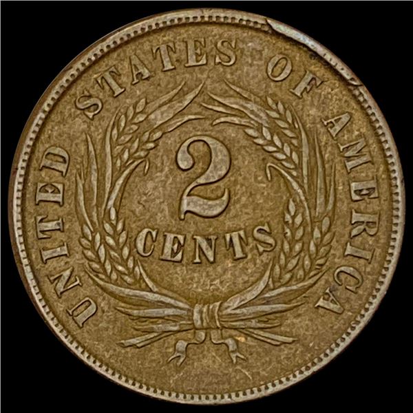 1864 Two-Cent Piece CLOSELY UNCIRCULATED