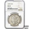Image 1 : 1878-S Morgan Silver Dollar NGC MS62