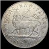 Image 2 : Ethiopia 1 Birr EE1892 (1899). CLOSELY UNCIRCULATED
