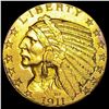 Image 1 : 1911 Indian Head $5 Gold Half Eagle CLOSELY UNCIRCULATED