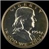 Image 1 : 1954 Franklin Half Dollar GEM PROOF