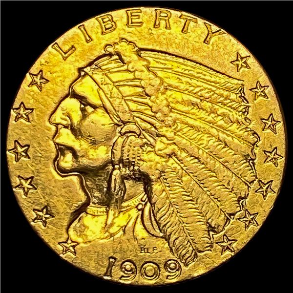 1909 Indian Head $2.50 Gold Quarter Eagl HIGH GRADE