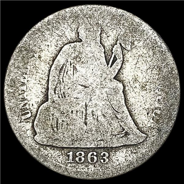 1863-S Seated Liberty Dime NICELY CIRCULATED