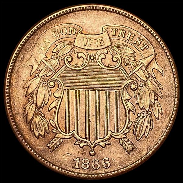 1866 Two-Cent Piece UNCIRCULATED