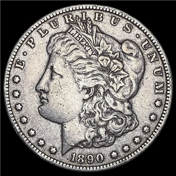 1890-CC Morgan Silver Dollar NEARLY UNCIRCULATED