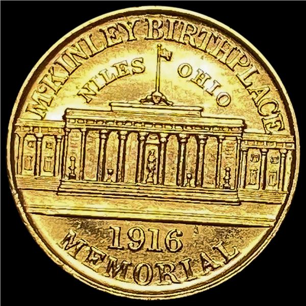 1916 McKinley Birthplace Memorial Dollar UNCIRCULATED