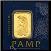 Image 1 : PAMP Suisse 1g Gold Bar UNCIRCULATED