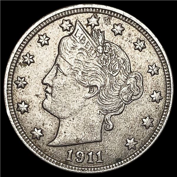 1911 Liberty Head Nickel LIGHTLY CIRCULATED