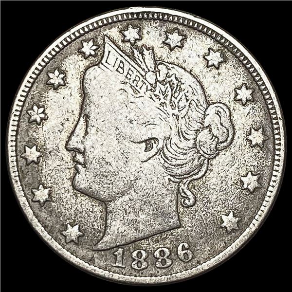 1886 Liberty Head Nickel NICELY CIRCULATED