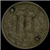 Image 2 : 1869 Three-Cent Nickel HIGH GRADE