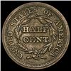 Image 2 : 1853 Braided Hair Half Cent CLOSELY UNCIRCULATED
