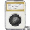 Image 1 : 1809 Capped Bust Half Dollar PGA MS60 III EDGE