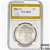 Image 1 : 1884-CC Morgan Silver Dollar PGA MS65