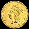 1857 Indian Princess Head Gold Dollar CLOSELY UNCIRCULATED