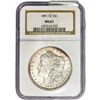 Image 1 : 1891-CC Morgan Silver Dollar NGC MS61