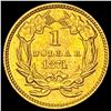 Image 2 : 1874 Indian Princess Gold Dollar CHOICE BU