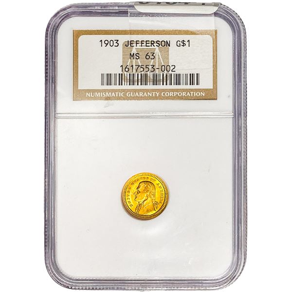 1903 Rare Gold Dollar NGC MS63