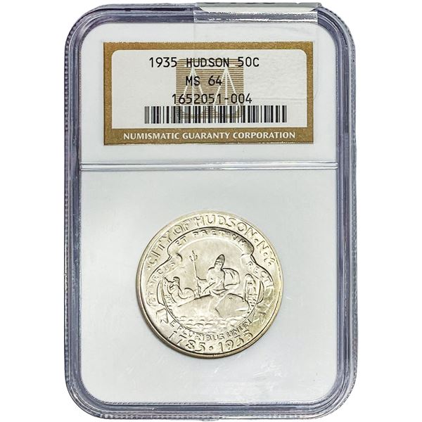 1935 Hudson Half Dollar NGC MS64