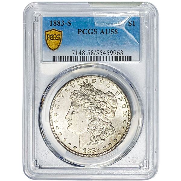 1883-S Morgan Silver Dollar PCGS AU58
