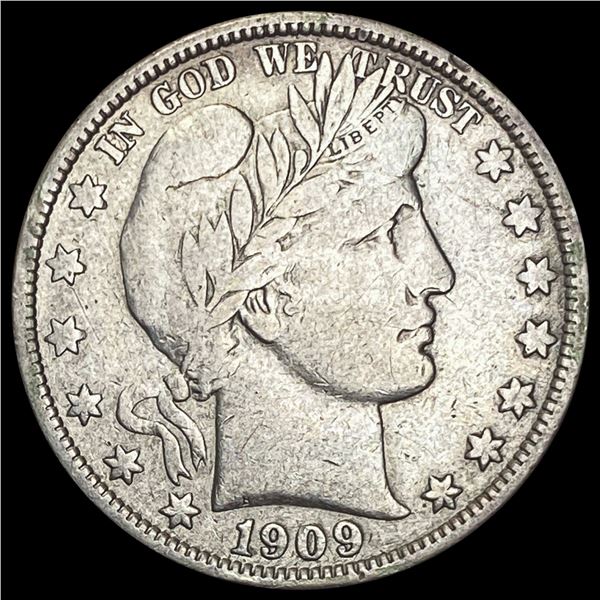 1909 Barber Half Dollar NICELY CIRCULATED