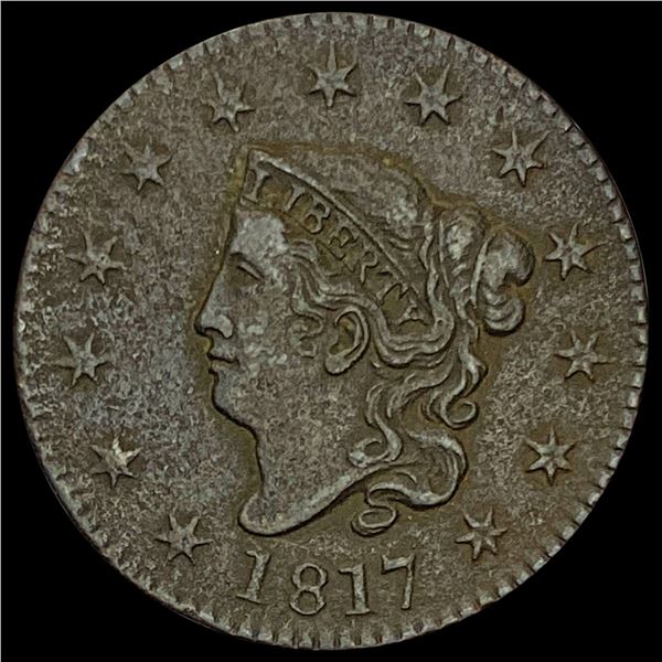 1817 Coronet Head Large Cent NEARLY UNCIRCULATED