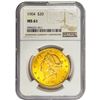 Image 1 : 1904 $20 Gold Double Eagle NGC MS61