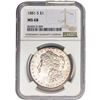 Image 1 : 1881-S Morgan Silver Dollar NGC MS68