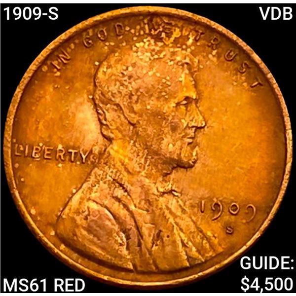 1909-S VDB Wheat Cent UNCIRCULATED RD