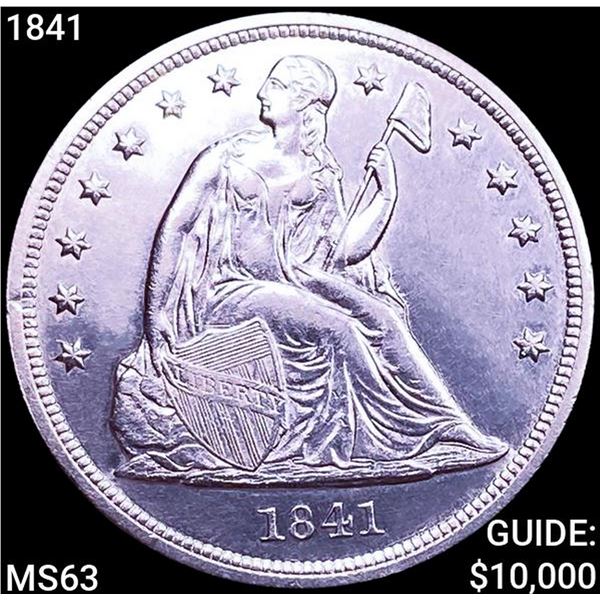 1841 Seated Liberty Dollar CHOICE BU