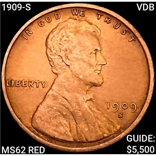1909-S VDB Wheat Cent UNCIRCULATED RD