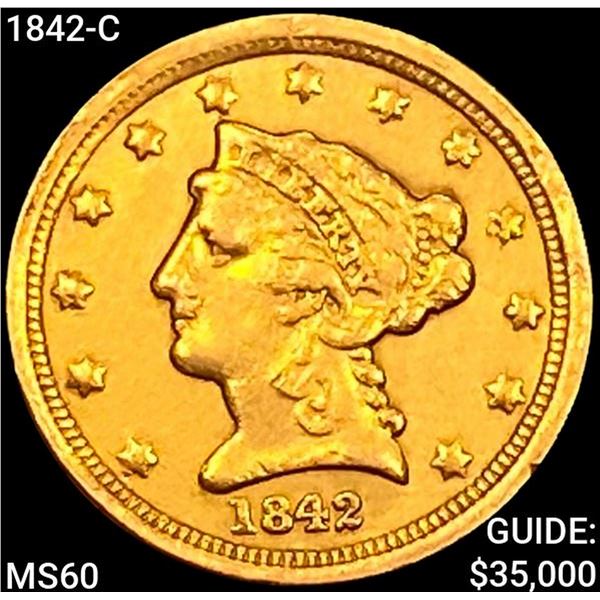 1842-C $2.50 Gold Quarter Eagle UNCIRCULATED