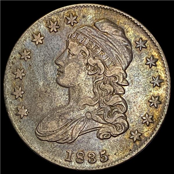 1835 Capped Bust Half Dollar NEARLY UNCIRCULATED