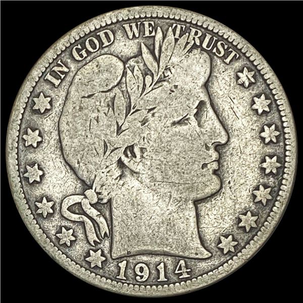 1914 Barber Half Dollar NICELY CIRCULATED