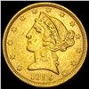 Image 1 : 1899 Liberty Head Half Eagle $5 UNCIRCULATED