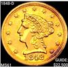 Image 1 : 1848-D $2.50 Gold Quarter Eagle UNCIRCULATED