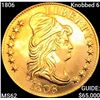 Image 1 : 1806 Knobbed 6 $5 Gold Half Eagle UNCIRCULATED