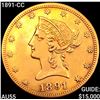 Image 1 : 1891-CC $10 Gold Eagle HIGH GRADE