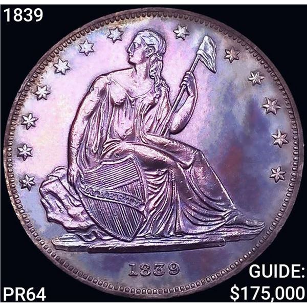 1839 Gobrecht Silver Dollar Pattern GEM PROOF