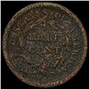 Image 2 : 1851 Braided Hair Half Cent NICELY CIRCULATED